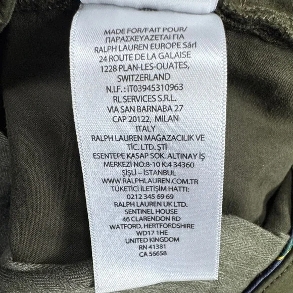 Polo Ralph Lauren Mens Varick Slim Straight Stretch Pants Olive Green 44x30 NEW - Picture 6 of 14